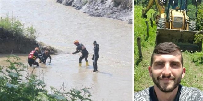 Düzce'de sele kapılan kepçe operatörünün cenazesi toprağa verildi