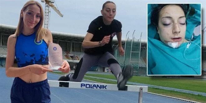 Başına halter düşen Beyzanur, şampiyonada ikinci oldu