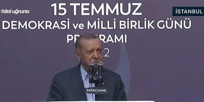 Erdoğan: Milletimiz 15 Temmuz'da destan yazdı