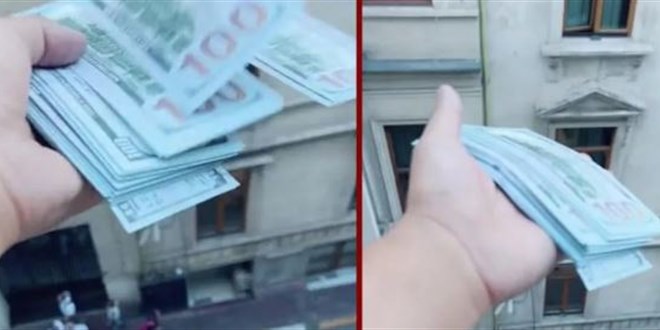 Otel odasından sahte dolar atan kişi yakalandı
