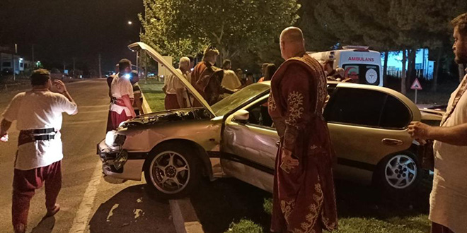 Kazaya ilk müdahale mehter takımından geldi
