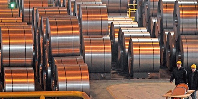 T�rkiye'nin ham �elik �retimi y�l�n ilk yar�s�nda y�zde 4,6 azald�