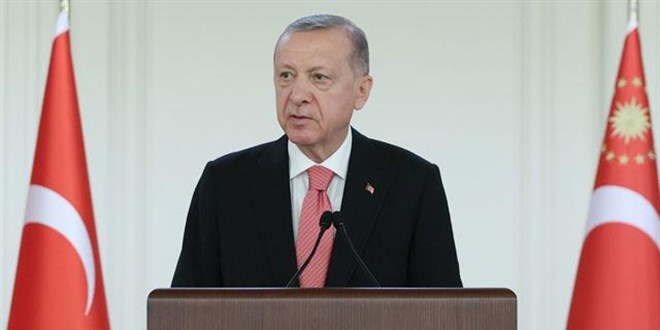 Cumhurbaşkanı Erdoğan'dan şehit ailesine taziye mesajı