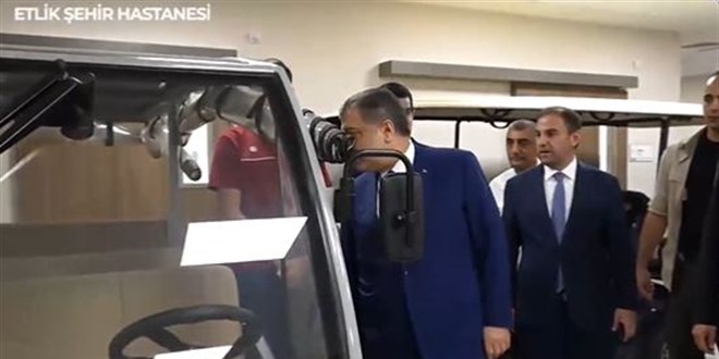 Başkent'in yeni şehir hastanesinin açılışı öncesi Bakan Koca gezdi