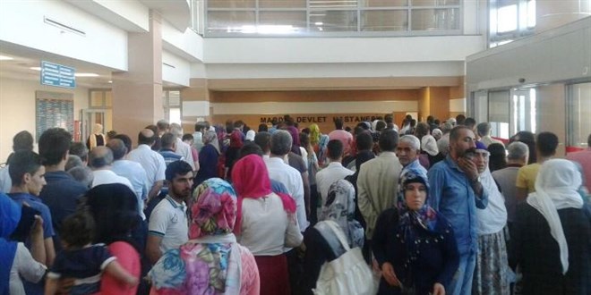 Mardin'de 'hastanede kuyruk' haberlerine ilikin aklama