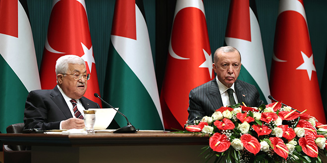 Filistin Devlet Başkanı Abbas'tan Erdoğan'a teşekkür