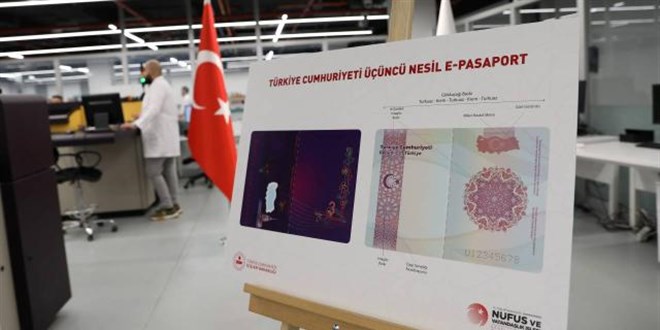 Yerli ve milli pasaportun üretimi başladı