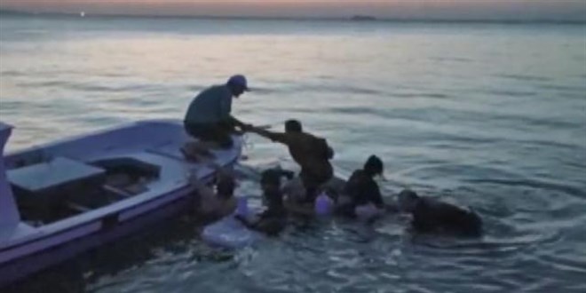 9 ki�inin bindi�i tekne alabora oldu