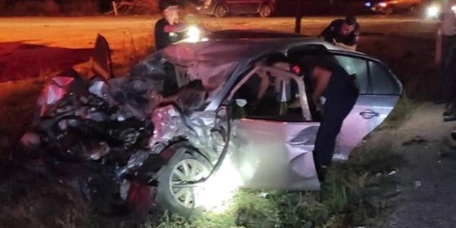 Konya'daki trafik kazasında uzman çavuş yaralandı