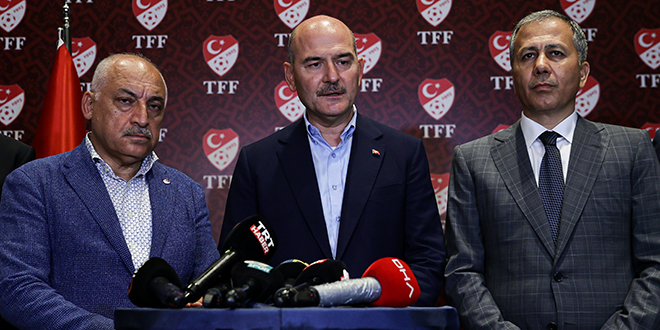 Bakan Soylu: TFF binasına saldırıyla ilgili 2 kişi gözaltında