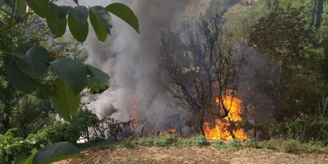 Adana'da yerle�im yeri yak�n�nda ��kan orman yang�n� s�nd�r�ld�