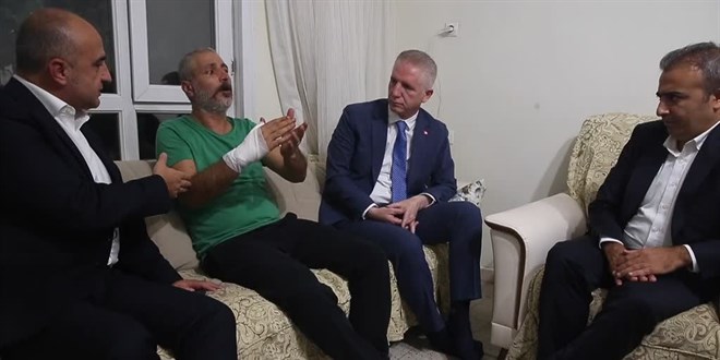 Gaziantep Valisi Davut Gül'den bıçaklı kavgada yaralanan kişiye ziyaret