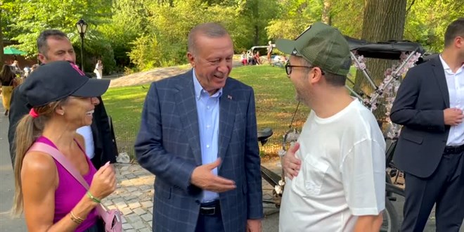 Cumhurbaşkanı Erdoğan, Central Park'ta yürüyüş yaptı
