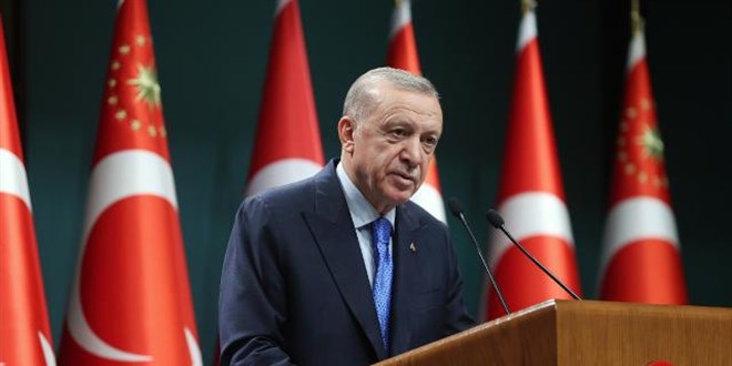 Cumhurbakan Erdoan'dan TCG Anadolu paylam