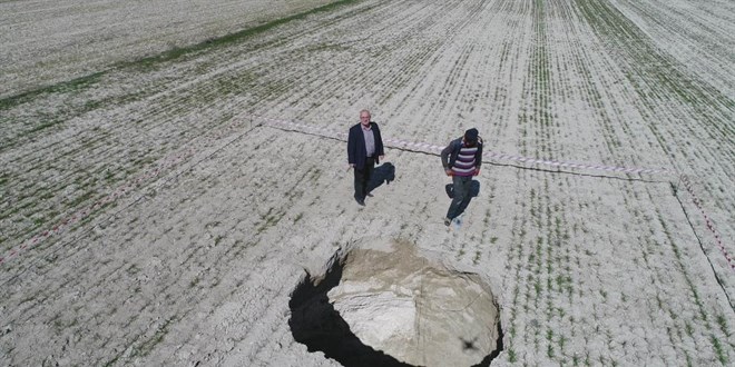 Konya Ovası'nda obruk sayısı 2 bin 600'ü geçti