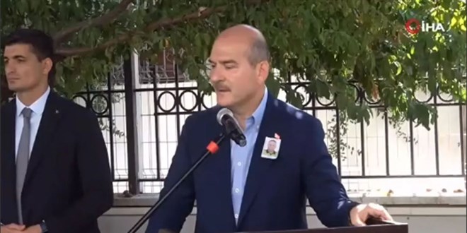 Soylu: Allah bize de şehitlik nasip etsin