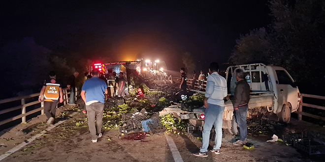 Bursa'da kamyonla kamyonet çarpıştı, 1 kişi öldü, 5 kişi yaralandı