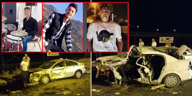 Diyarbakr'da zincirleme kaza; 3 gen ld, 5 yaral