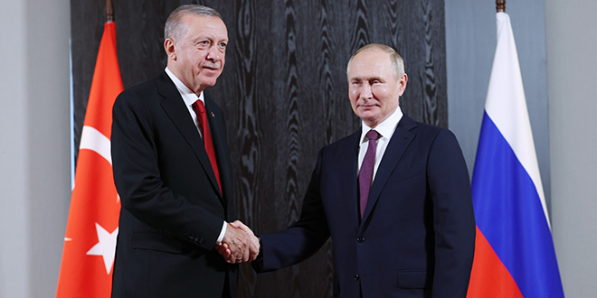 Cumhurbaşkanı Erdoğan Rusya Devlet Başkanı Putin ile görüştü