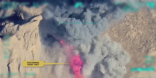 Irak'ın kuzeyindeki Asos'a yönelik operasyonun görüntüleri paylaşıldı