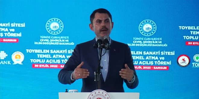 Bakan Kurum, Samsun'da temel atma ve toplu açılış töreninde konuştu