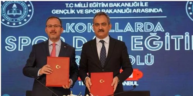 MEB ile Spor Bakanlığı arasında 'Eğitimi Protokolü' imzalandı