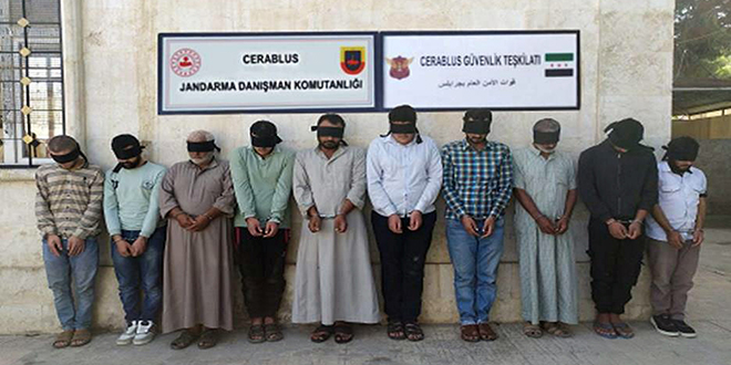 Suriye'nin kuzeyinde 6'sı sözde yönetici 15 terörist yakalandı