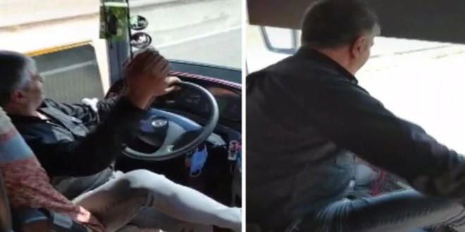 Seyir halindeki otobüste ayağa kalktı ve dans etti
