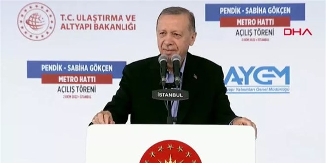 Cumhurbaşkanı Erdoğan: Sabiha Gökçen-Kadıköy 50 dakika sürecek