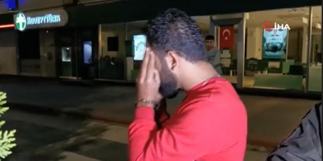 'Beni kelepçelediler' diyerek yardım istedi