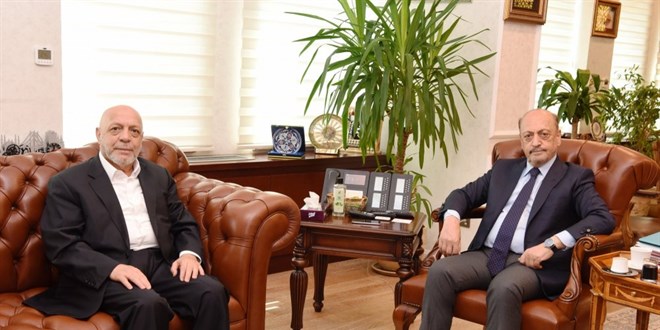 Bakan Bilgin, HAK-İŞ Genel Başkanı Arslan'ı kabul etti