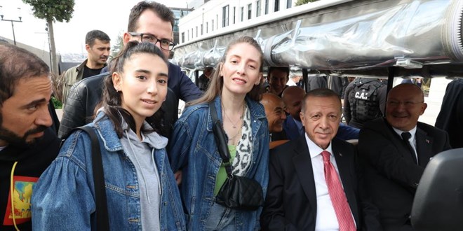 Erdoğan, Galataport İstanbul'da incelemelerde bulundu