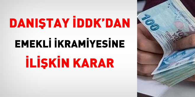 Dantay DDK'dan emekli ikramiyesine ilikin karar