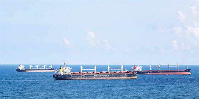 Koridorda 2,5 ayda 292 gemi: 6 milyon ton tahl sevk edildi