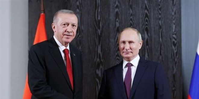 Cumhurbakan Erdoan ile Putin grecek