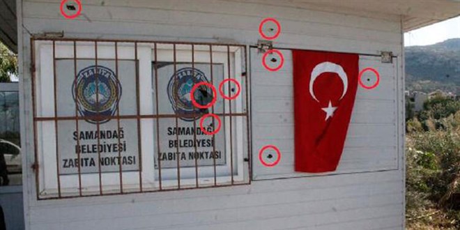 Samandağ'da belediye binasına silahlı saldırı