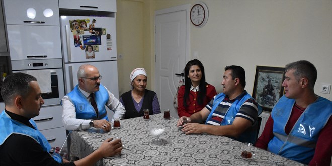 Ordu'da şehit annesinin evini infaz koruma memurları boyadı