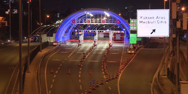 Avrasya Tüneli bakım nedeniyle trafiğe kapatıldı