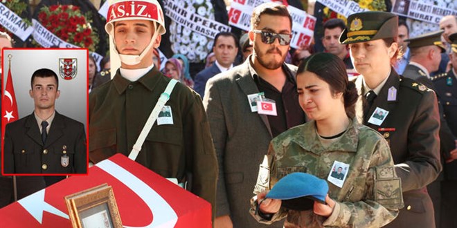 Şehit uzman çavuş, son yolculuğuna uğurlandı