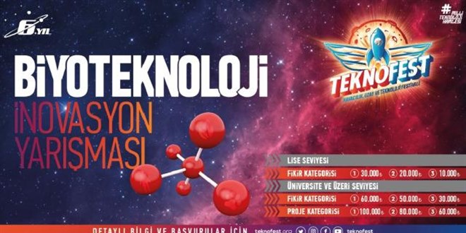 Genç beyinler Biyoteknoloji İnovasyon Yarışması'nda yarışacak