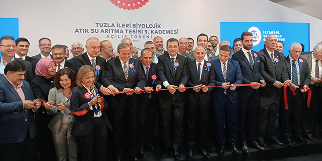 İBB'nin Tuzla İleri Biyolojik Atık Su Arıtma Tesisi açılışında gerginlik