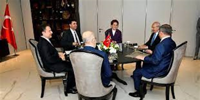 Altılı masa 14 Kasım'da DEVA Partisi'nde toplanacak