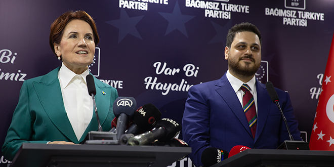Akşener ile BTP Genel Başkanı Baş bir araya geldi
