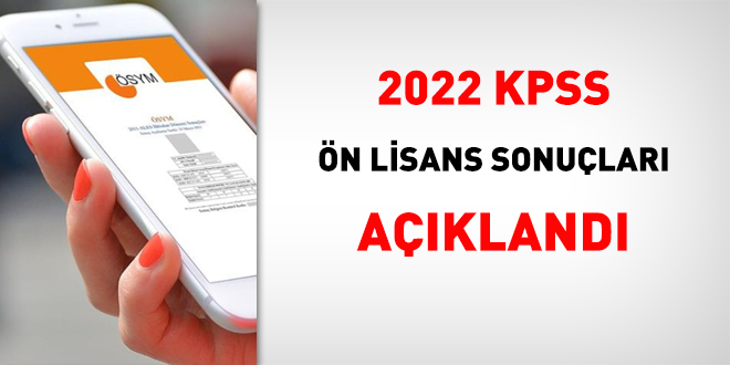 KPSS ön lisans sonuçları açıklandı