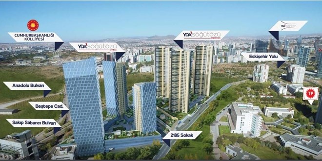 Çiftçinin arazisinden lüks plazalar boy verdi
