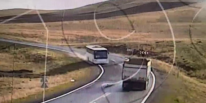 Freni patlayan otobüsün son görüntüleri ortaya çıktı