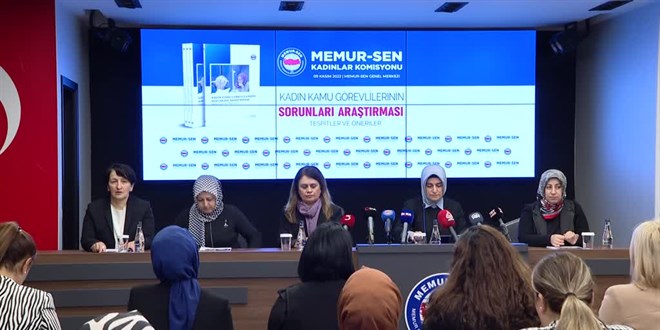 Memur-Sen 'Kadın Kamu Görevlilerinin Sorunları Araştırması' sonuçlarını paylaştı