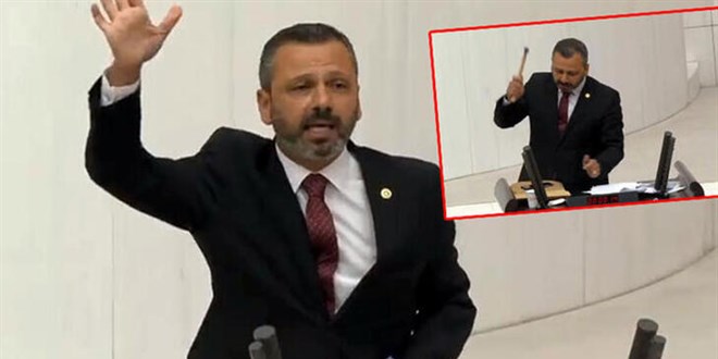 Meclis kürsüsüne zarar veren CHP'li vekile 10 bin TL'lik fatura