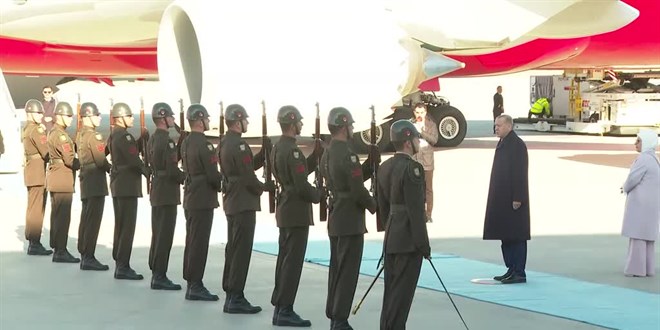 Cumhurba�kan� Erdo�an, Semerkant'a gitti