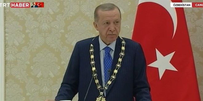 Cumhurbaşkanı Erdoğan'a Yüksek Düzeyli İmam Buhari Nişanı